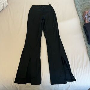 Crossover Waist Flared Leggings